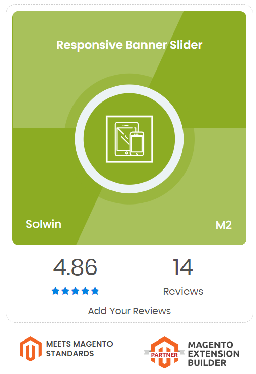 Responsive Banner Slider for Magento 2 by Solwin Infotech ratings