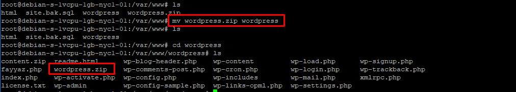 Back up WordPress Files Using WP-CLI