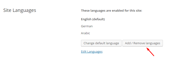 Add/Remove Languages