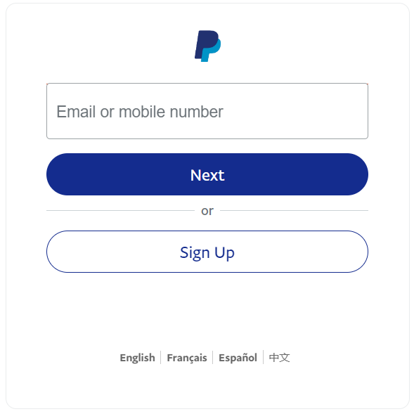 paypal signup