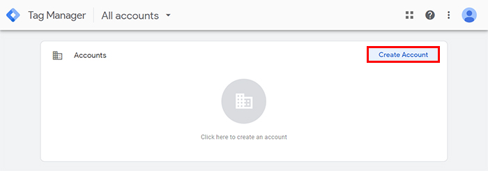 create account on google tag manager 