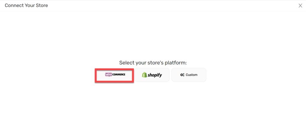 Select your store's platform