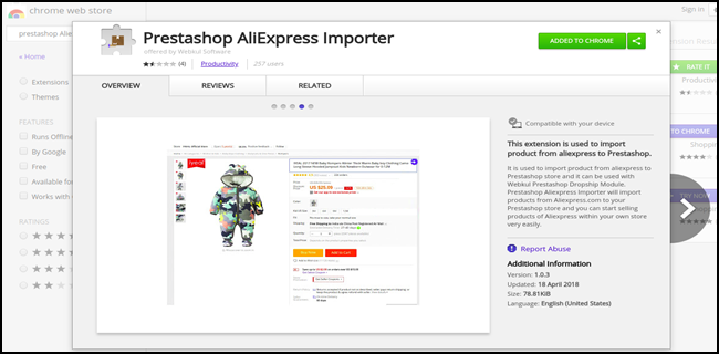 PrestaShop AliExpress Importer