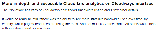 Cloudflare analytics