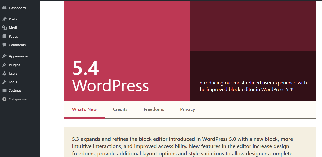 WordPress 5.4 Beta Is Out - Take a First Look At Features & Updates 1