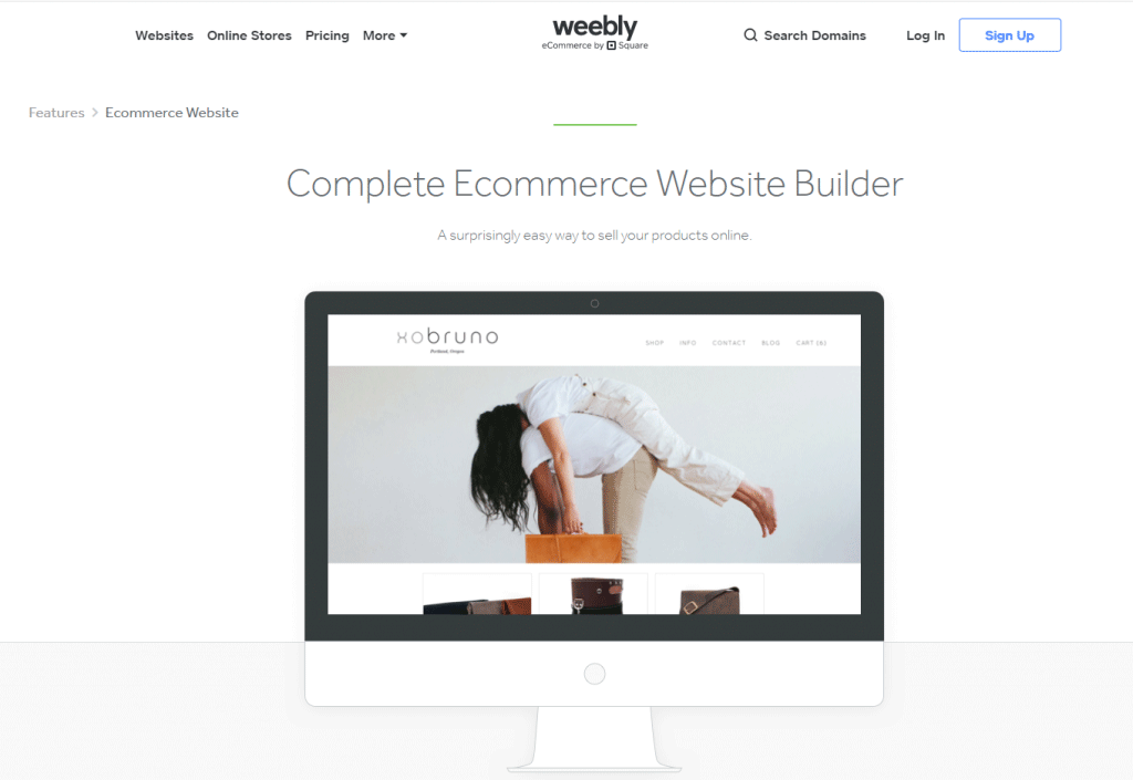 Weebly ecommerce builder