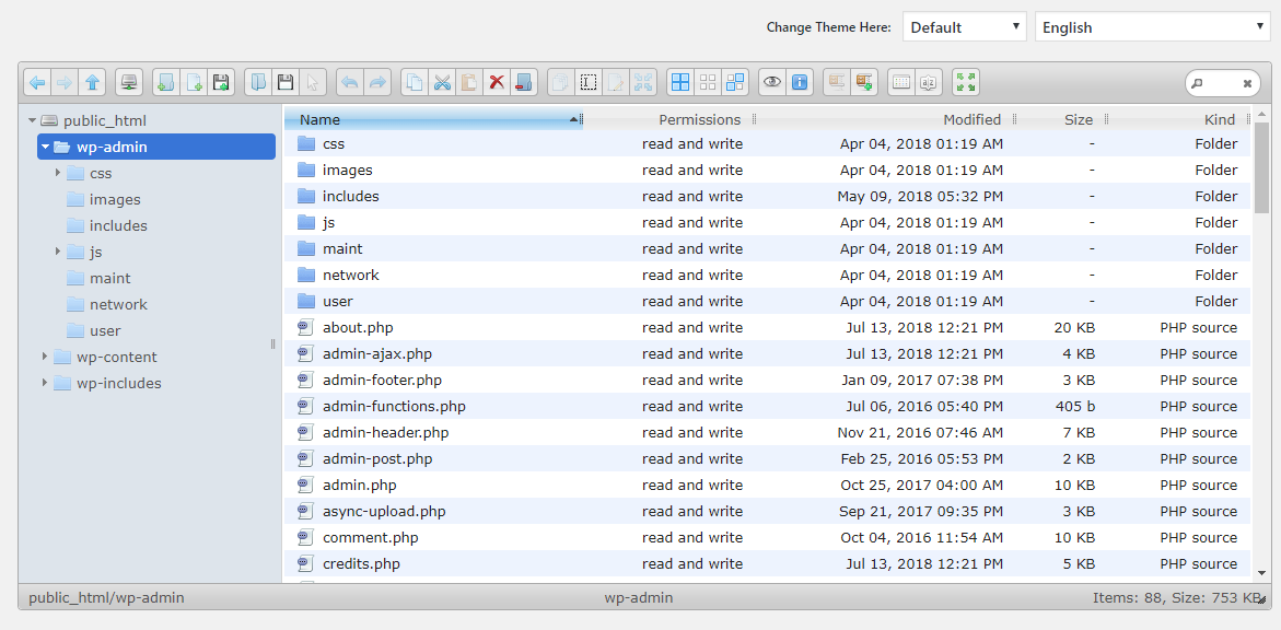 file manager window