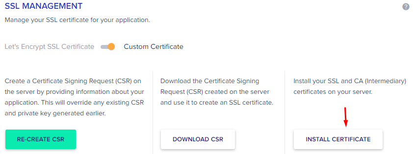 install certificates