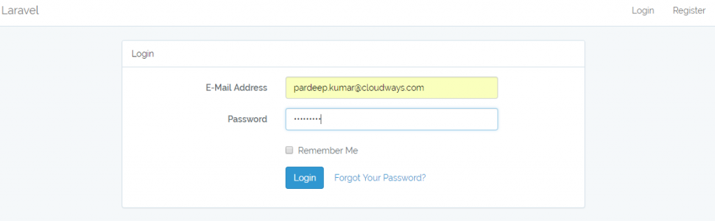 How To Setup Laravel Login Authentication