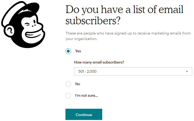 list of email subscribers