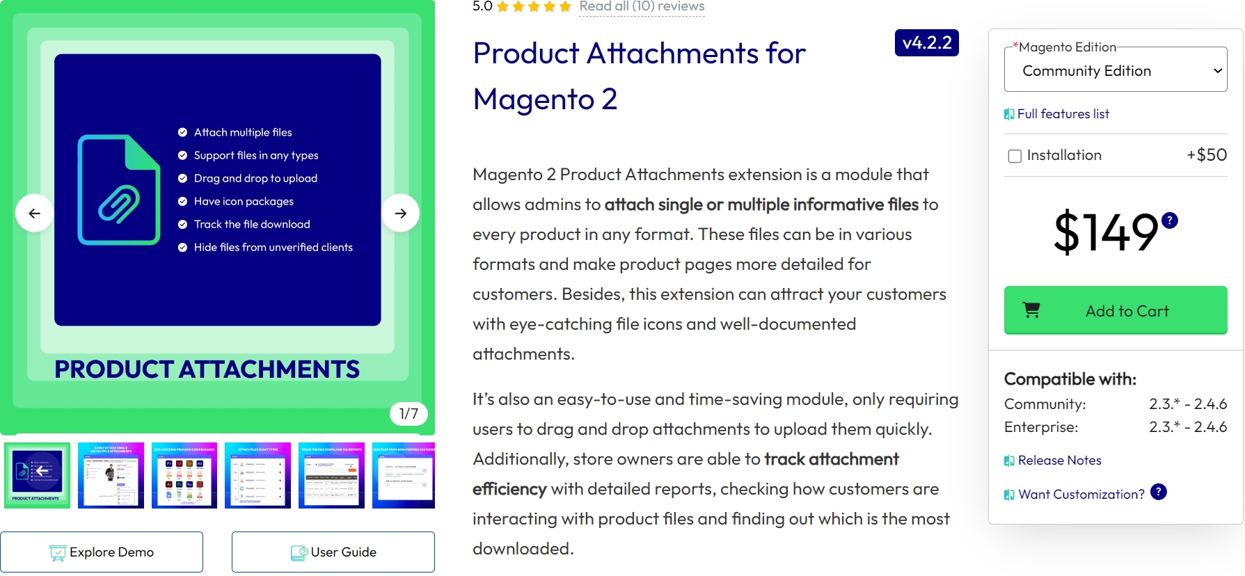 Magento 2 Product Attachment By mageplaza