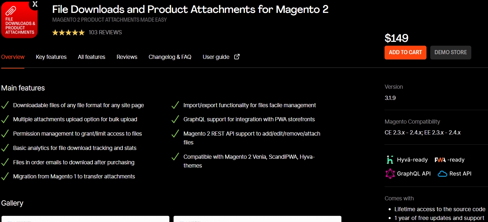 Magento 2 Product Attachment - mageworks