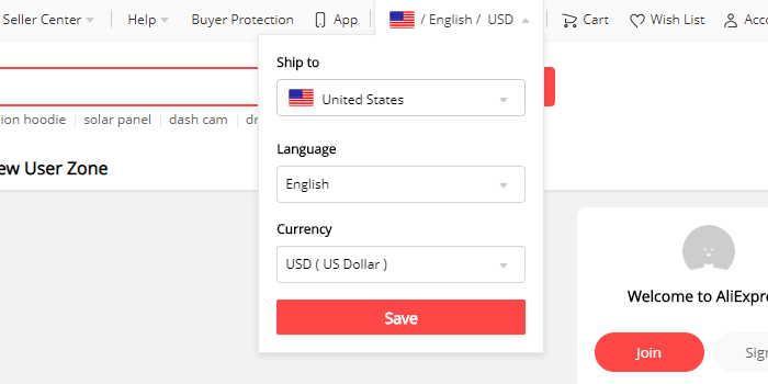 online currency switcher
