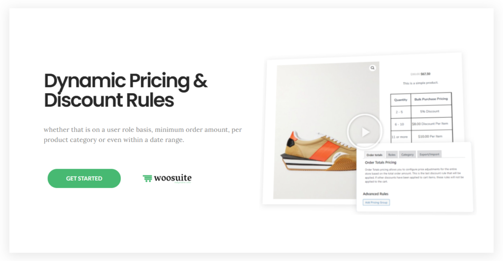 Woosuite dynamic pricing and discount rules 