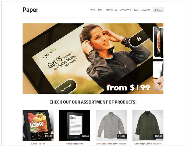 Storefront Paper Free WooCommerce Theme