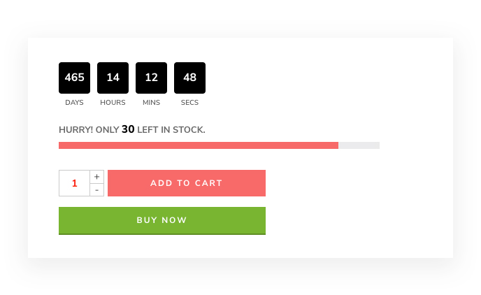 Elessi Theme sales countdown feature
