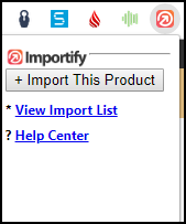 use the Wooimportify extension button