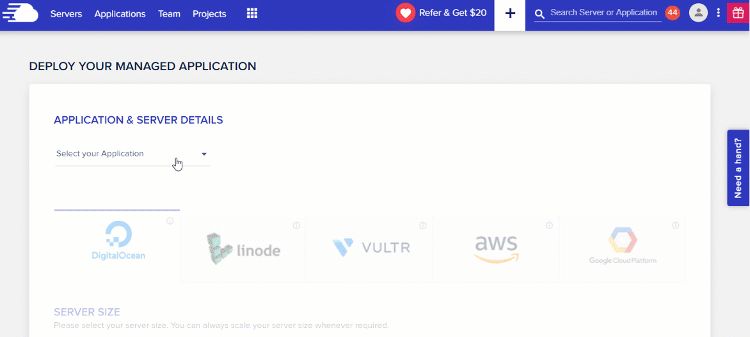 launching vultr hf on Cloudways