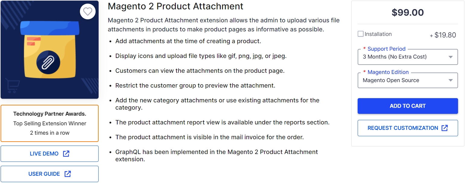 Magento 2 Product Attachment By webkul