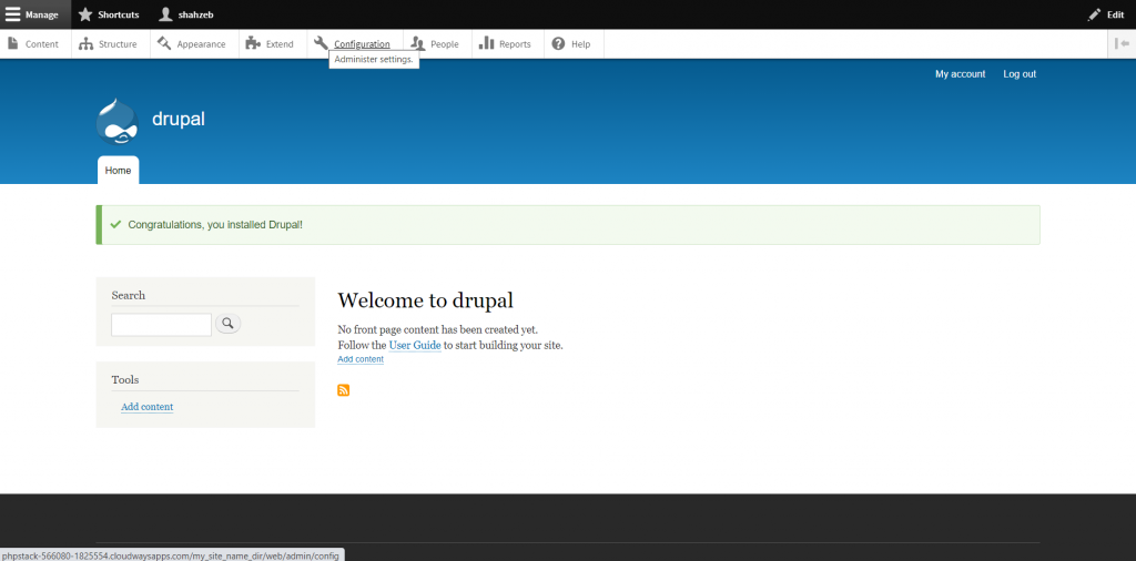 welcome drupal