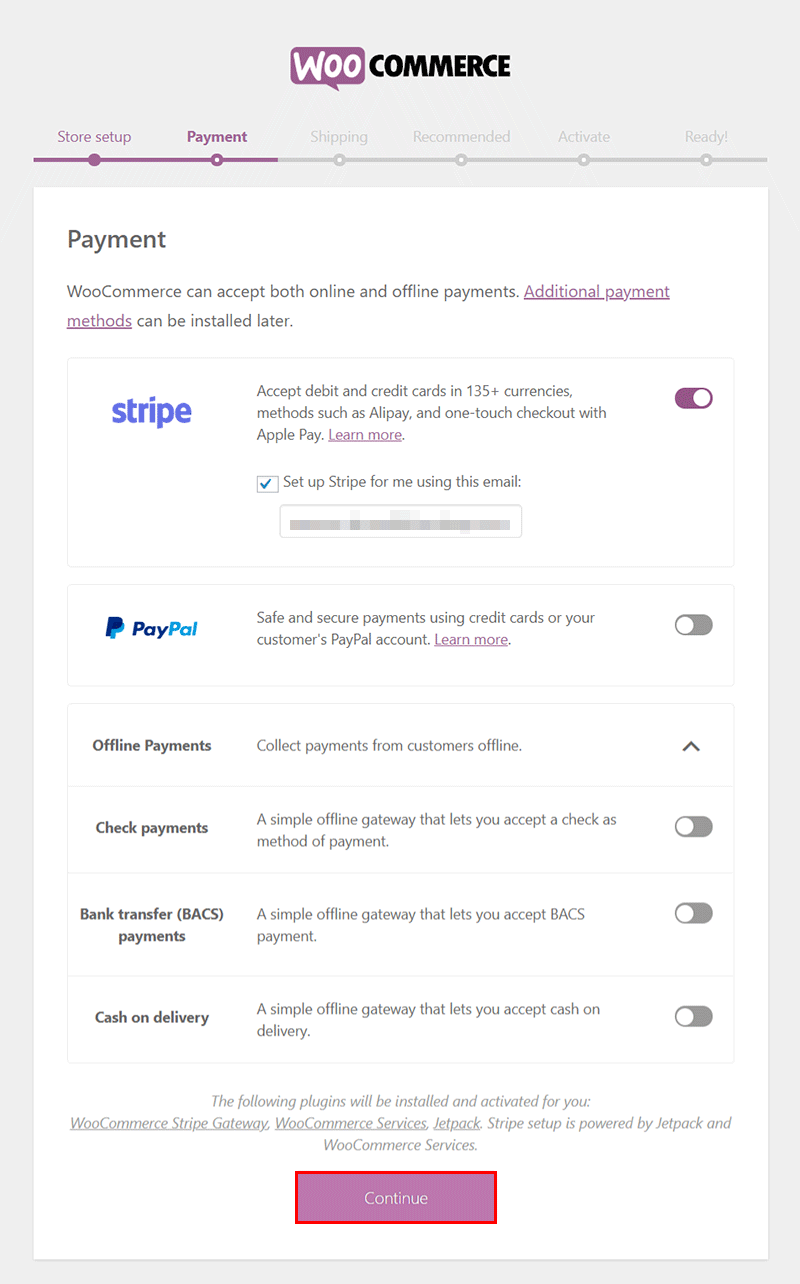 woocommerce payment