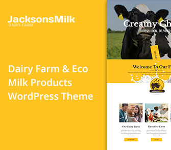 dairy farm wordpress theme