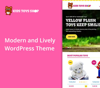 kid toys store wordpress theme