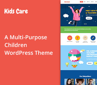 kids care wordpress theme