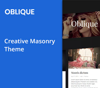 oblique wordpress theme