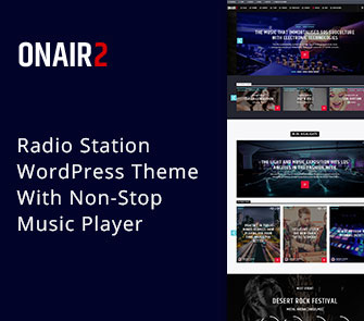 onair2 WordPress theme for entertainment websites