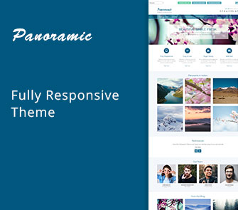 panoramic creative portfolio WordPress theme