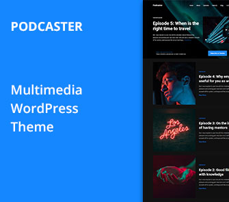 podcaster wordpress theme