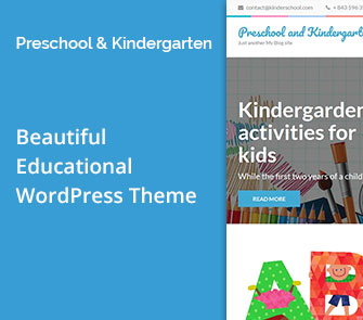 preschool and kindergarten wordpress theme