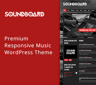 soundboard WordPress theme for music