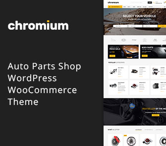 Chromium WordPress theme for Automotive websites