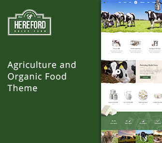 Hereford WordPress Theme for dairy businesses