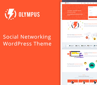 olympus WordPress Theme for BuddyPress websites