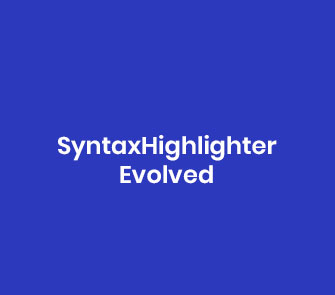 syntaxhighlighter evolved wordpress plugin