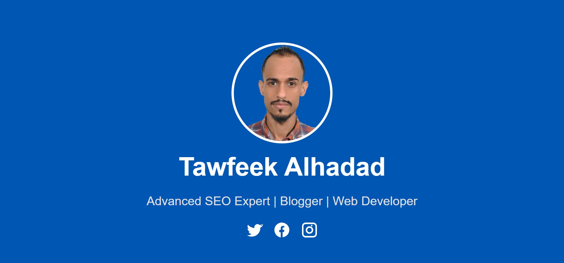 tawfeek dev homepage