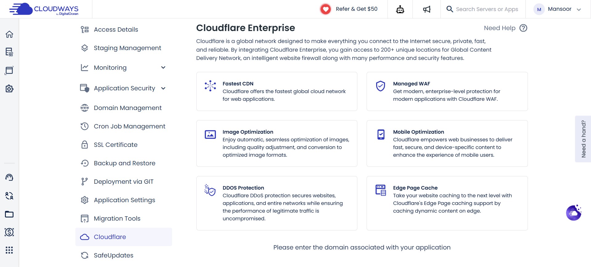 cloudflare enterprise add-on
