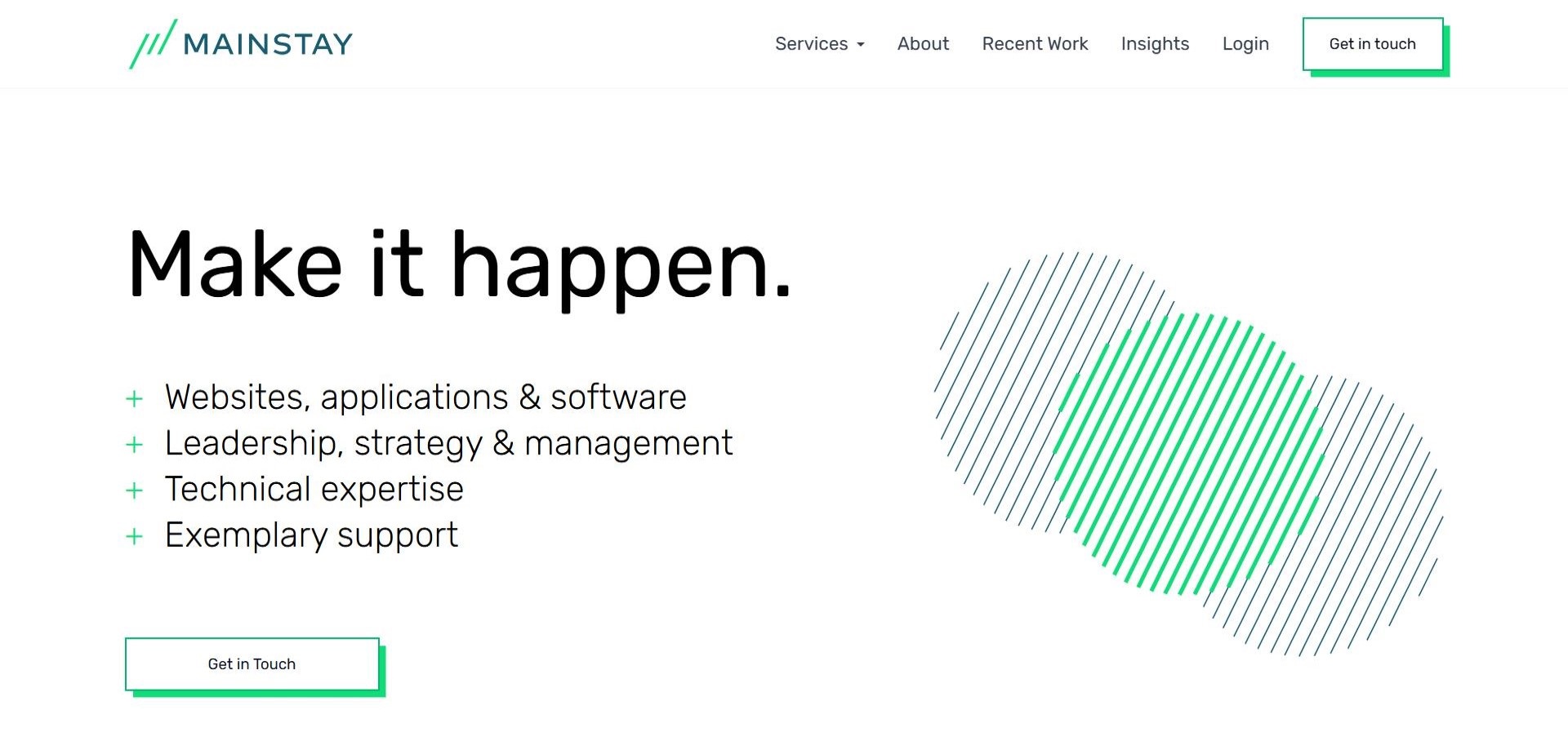 mainstay digital homepage