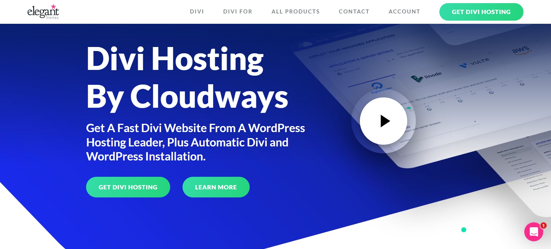 divi hosting by cloudways