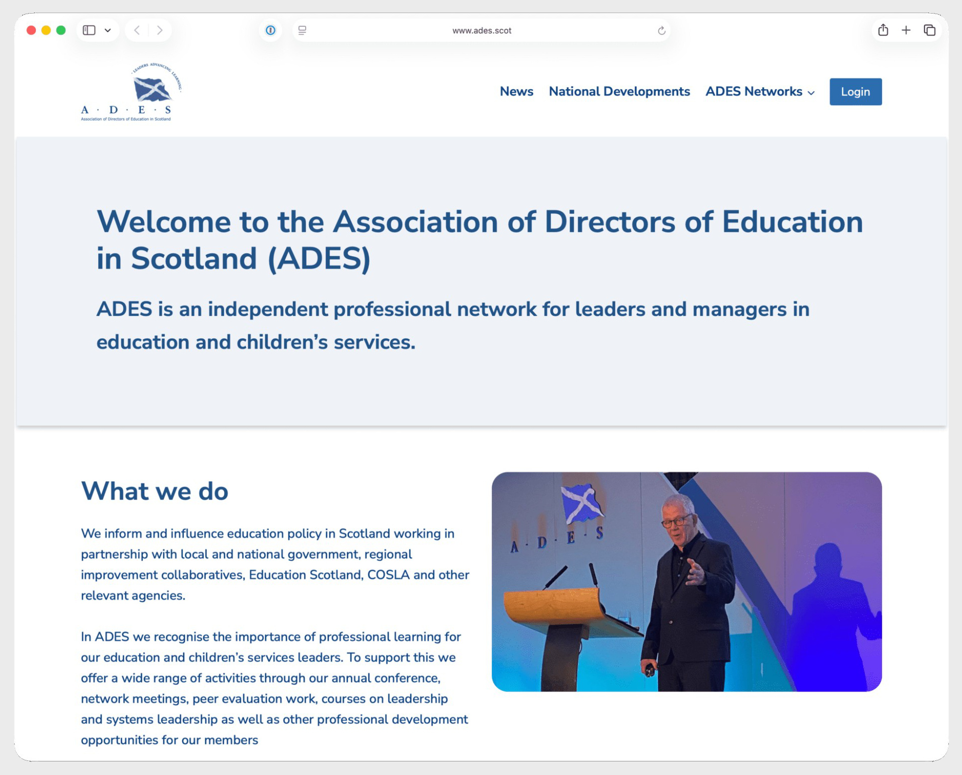 ades scotland website
