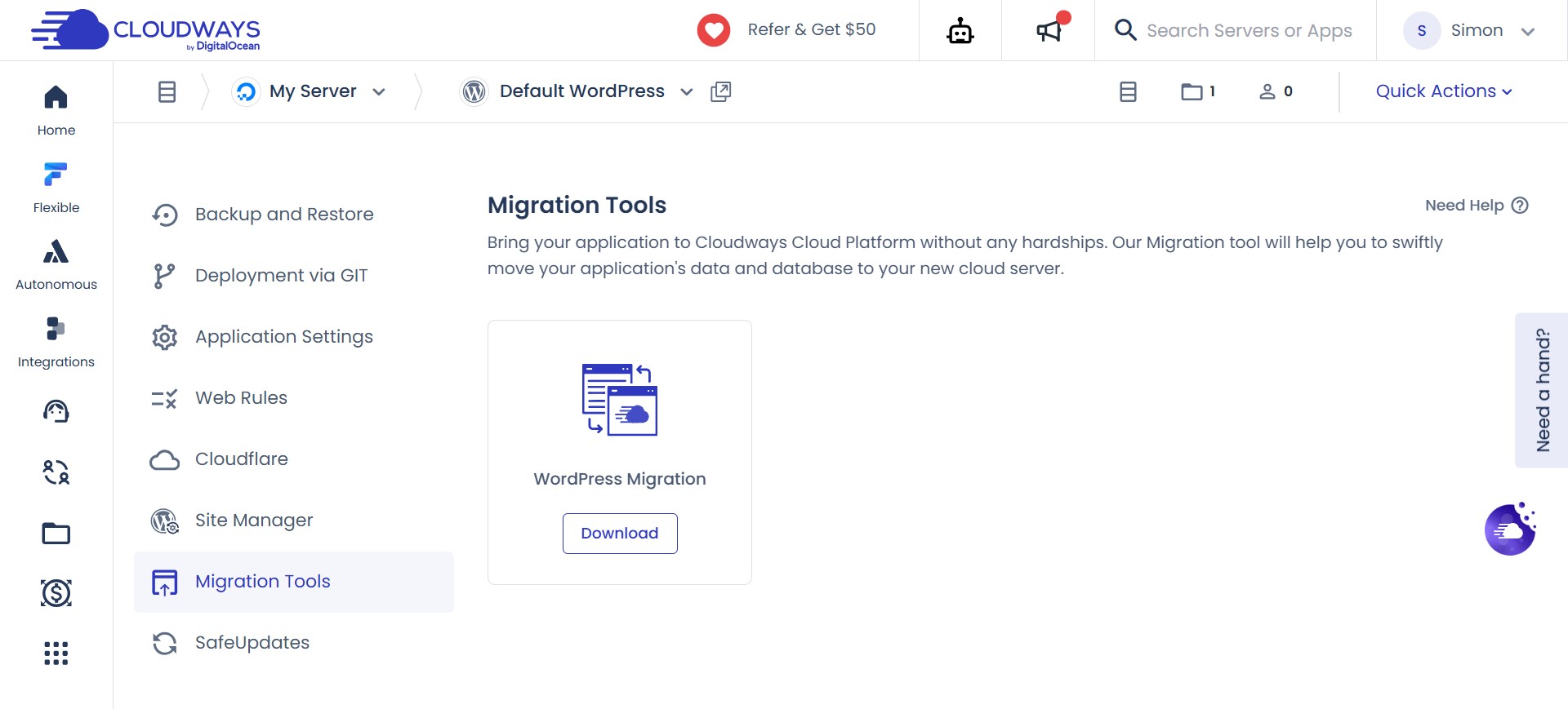 cloudways migration tools