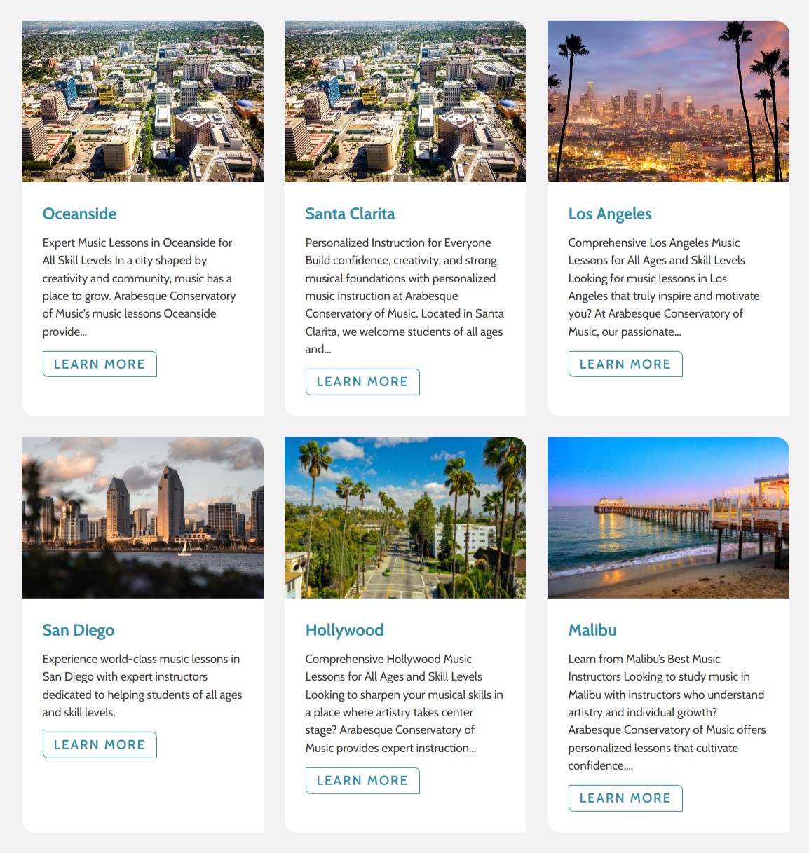 arabesque conservatory locations