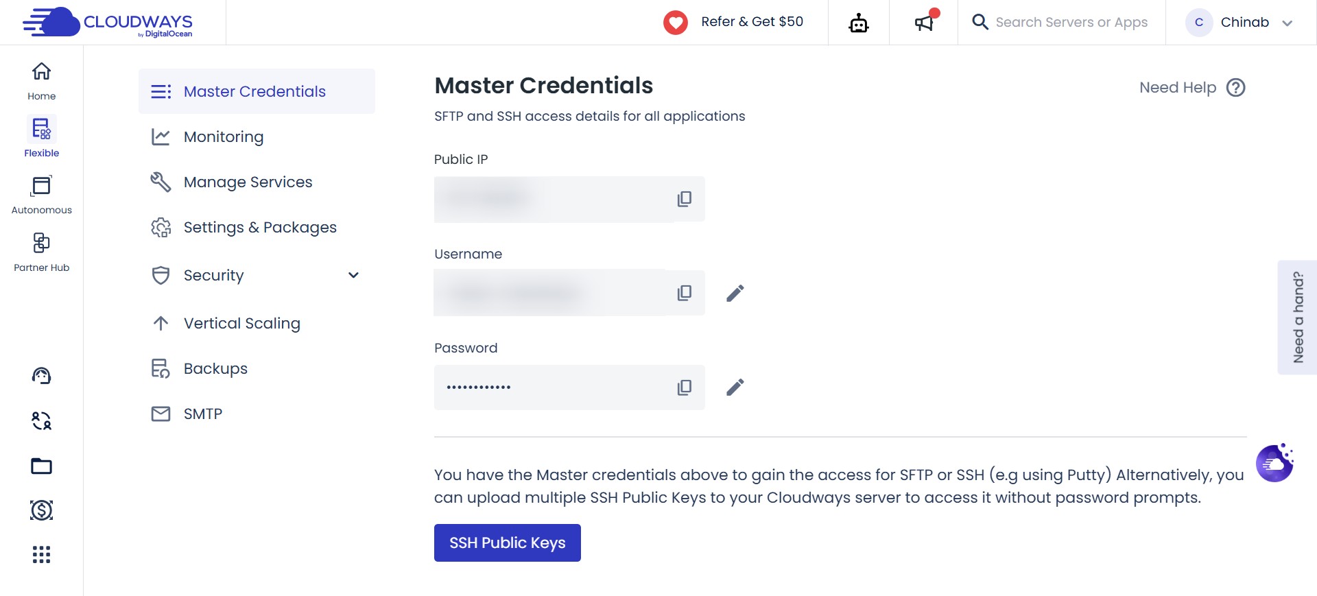 nextsavy technologies cloudways dashboard