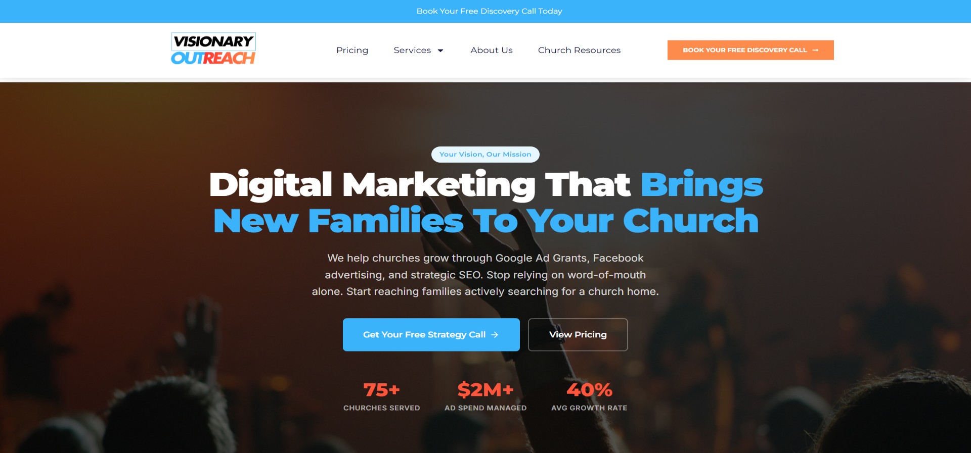 visionary outreach homepage