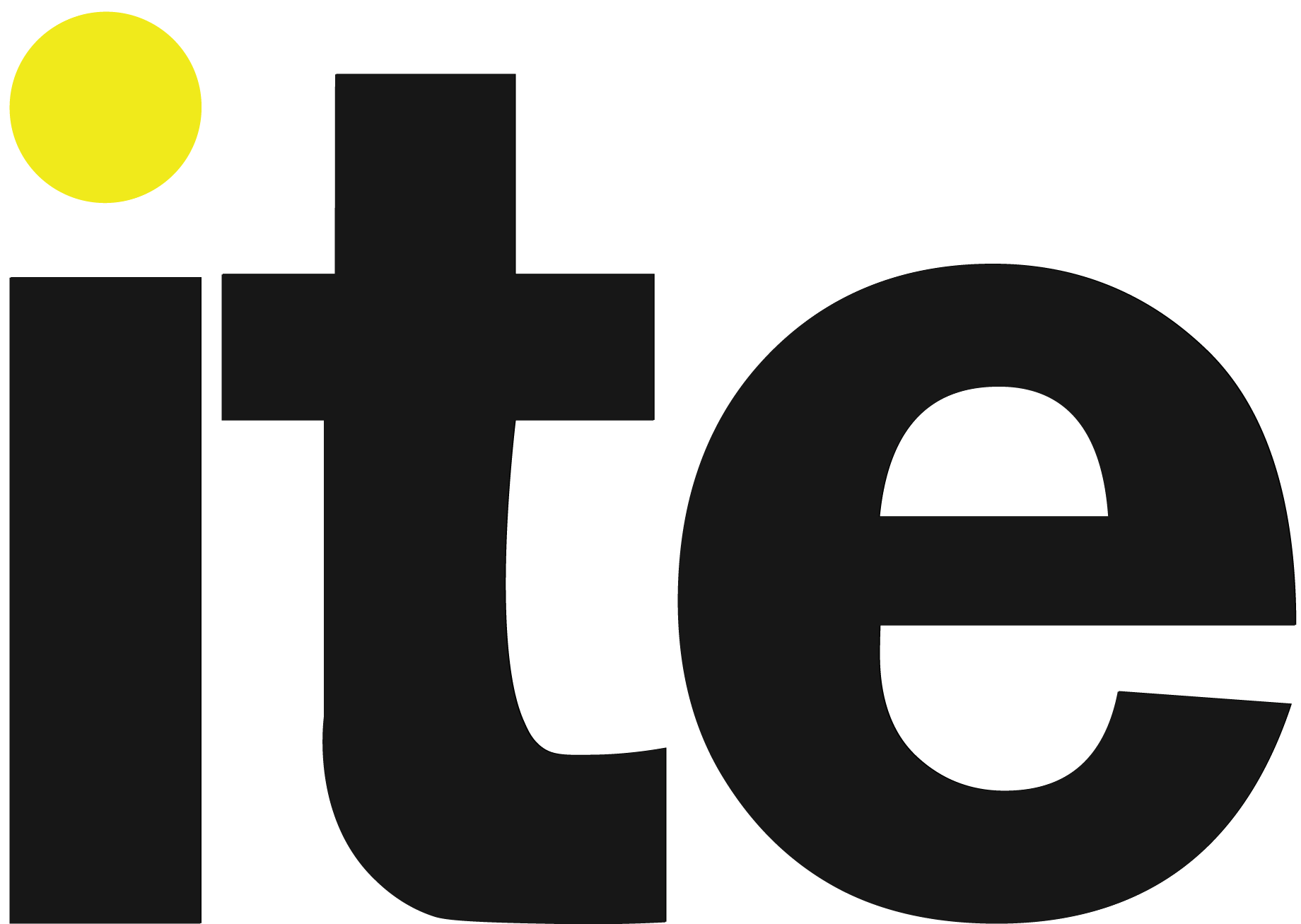 Bold black text spelling 'life' on a white background, with a yellow circle as the dot over the i (logo-style graphic)