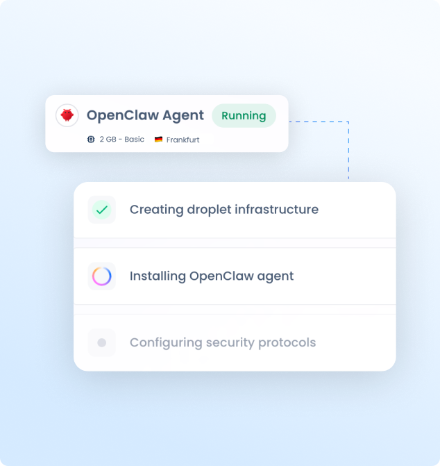 OpenClaw agent deployment preview