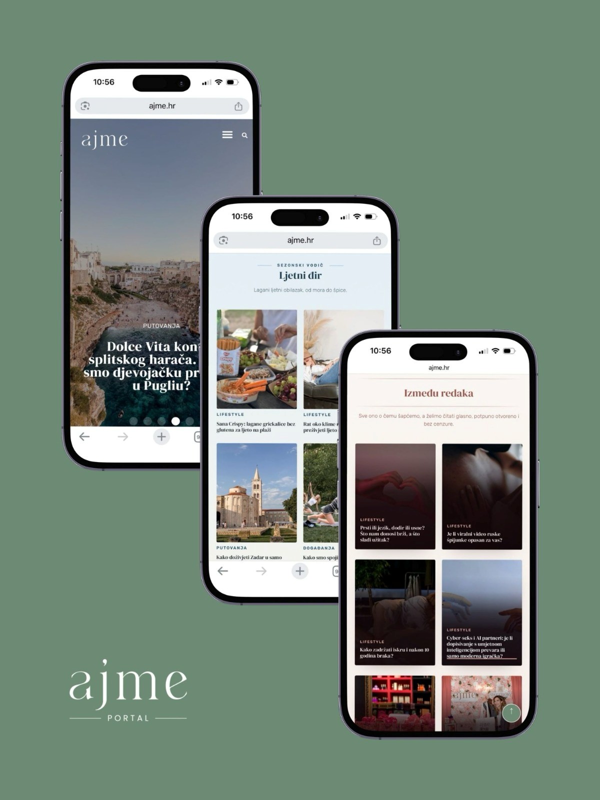 ajme homepage mobile views